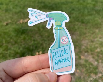 FEELINGS REMOVER Waterproof Sticker | Laptop Sticker | Funny Sticker | Water Bottle Sticker | Emo Sticker