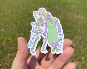 TOGETHER FOREVER Waterproof Sticker | Laptop Sticker | Funny Sticker | Water Bottle Sticker | Love Sticker