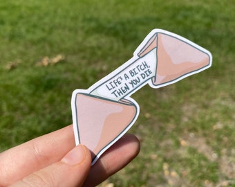 FORTUNE COOKIE Wasserdichter Aufkleber | Laptop Aufkleber | Lustiger Sticker | Wasserflasche Aufkleber | Lebensmittel Sticker