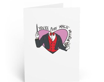 VALENTINE'S DAY CARD | Magic Card | Romance Card | Folded Greeting Cards (with Envelope)