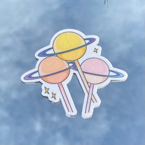 PLANET POPS 防水ステッカー | ノートパソコンステッカー | 面白いステッカー | ウォーターボトルステッカー | エイリアンステッカー | かわいいステッカー