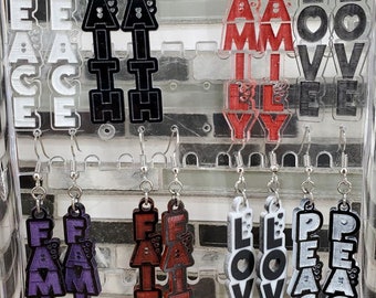 Faith, Love, Peace & Family FILE ONLY!  For Laser Cutter NO physical product