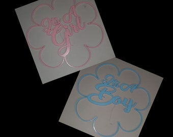 It's A Girl/ It's A Boy SVG Laser Cut file for Glowforge
