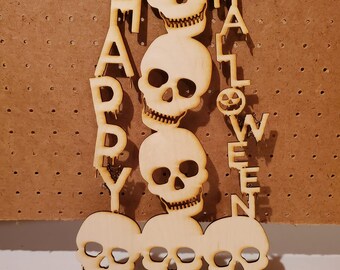 Happy Halloween Skull Tower SVG FILE for vinyl cutting or laser cutting