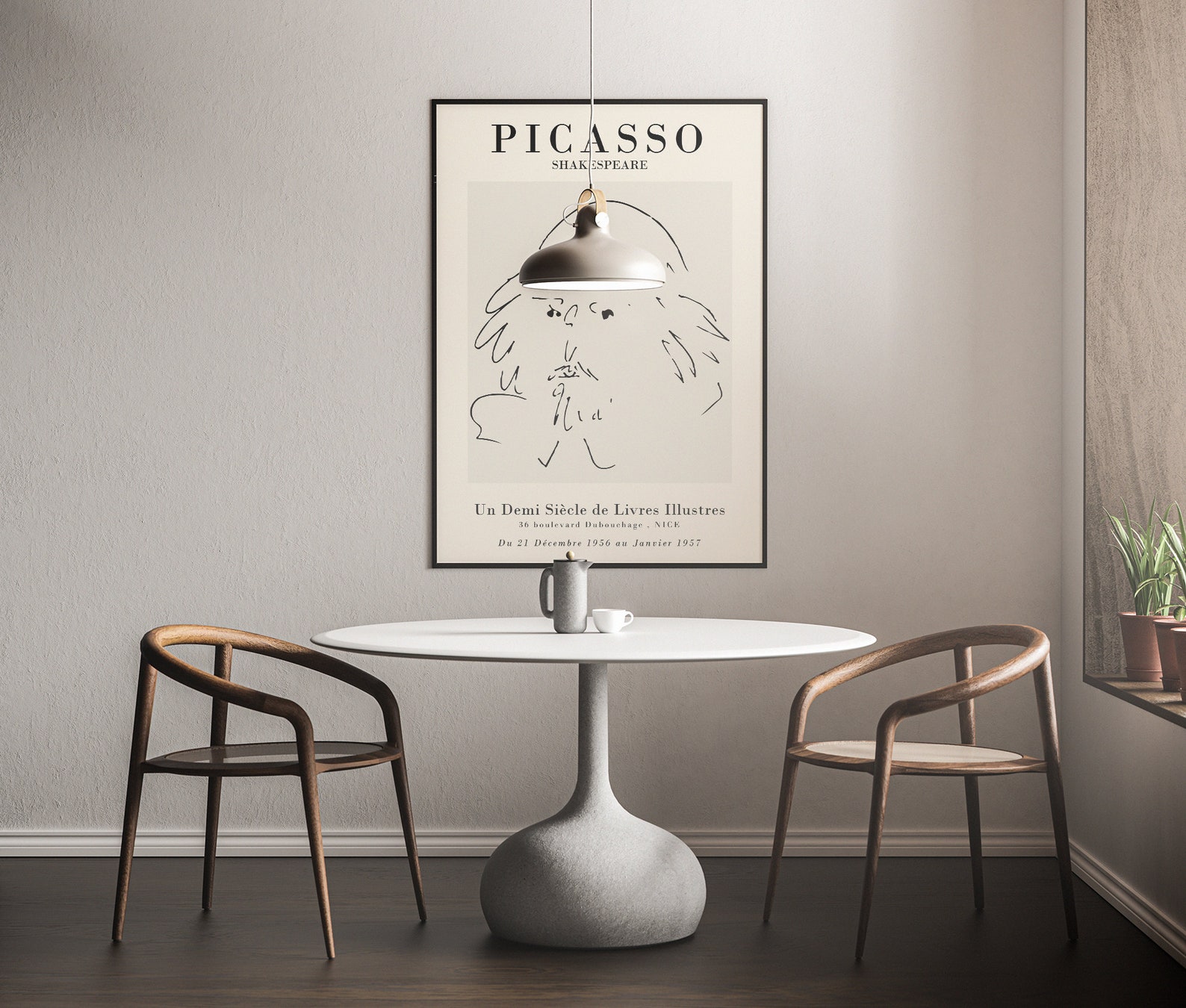 Picasso Shakespeare Sketch Art Print Modern Line Art Poster | Etsy