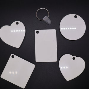 Sublimation Blanks Double Sided Keychains