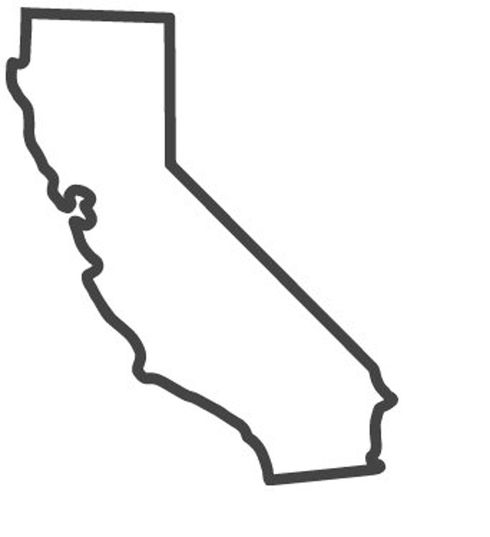 California State Decal Outline 4 Designs Available Etsy