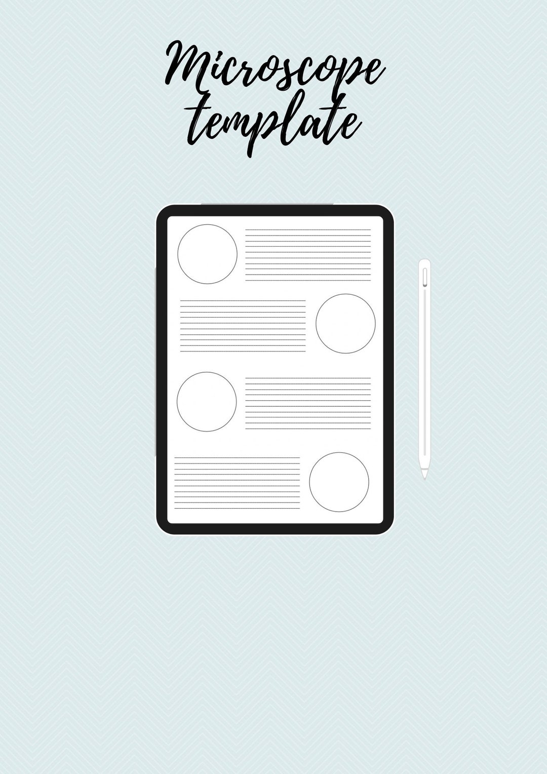 Microscope Template Etsy