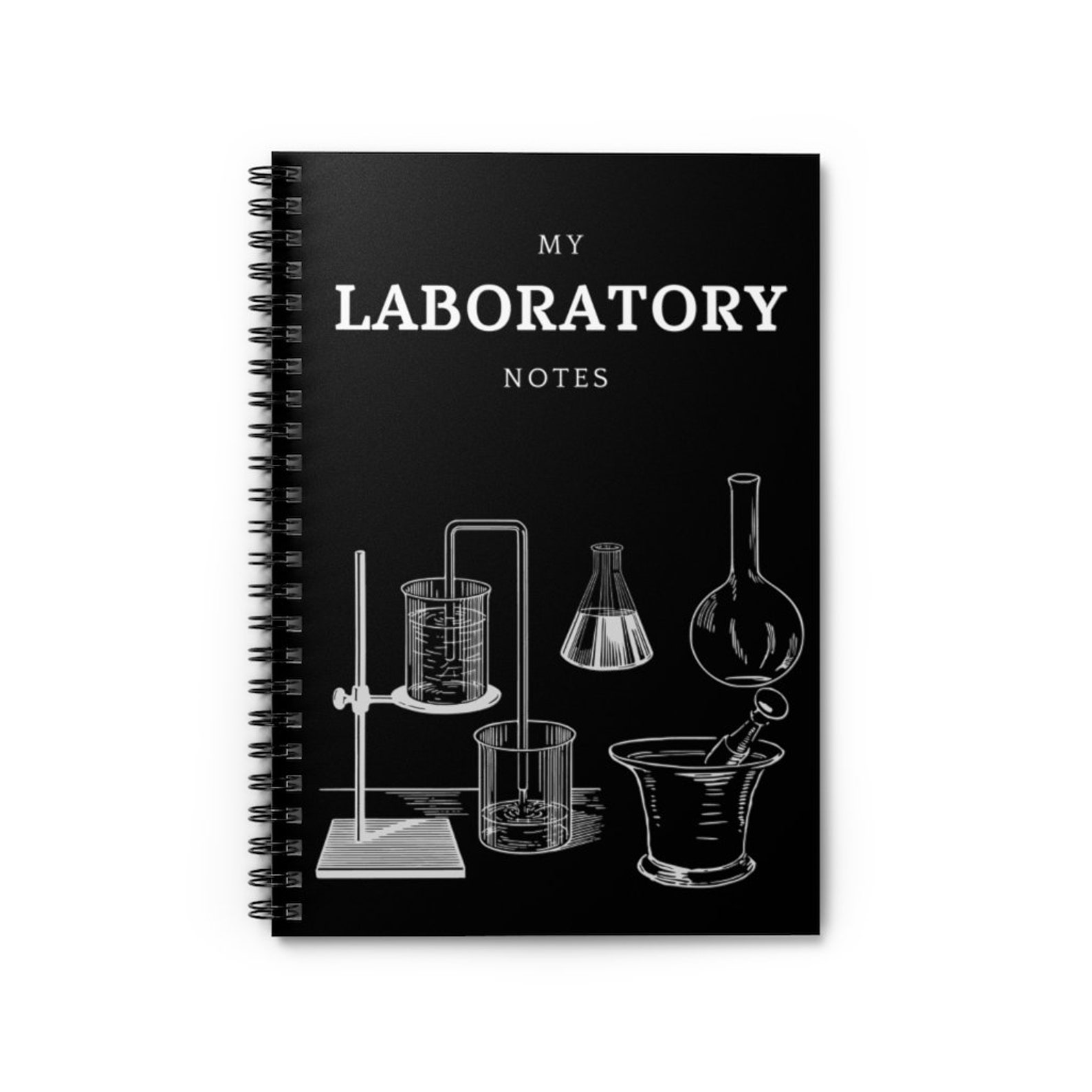Lab Laboratory Spiral Notebook Ruled Line Etsy