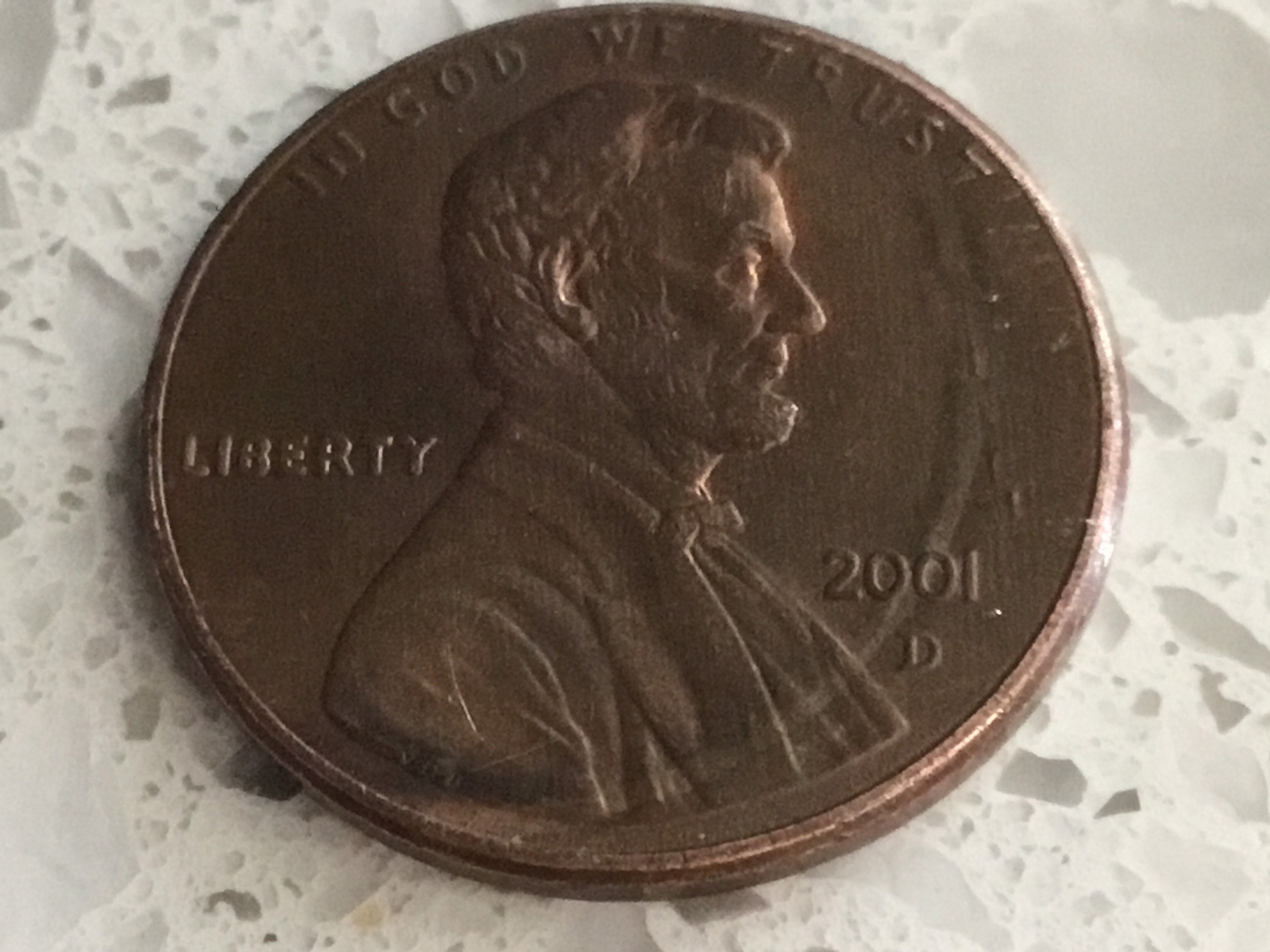 Rare Misprint On 2001 Wheat Penny Etsy