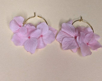Preserved flower earrings - dried flower jewelry - women's gift jewelry - Mother's Day gift