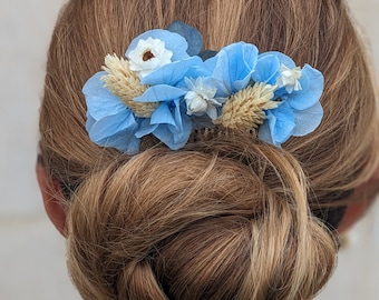 Dried flower and preserved flower comb - hair accessory - wedding - bride accessory - bridesmaid - Mother's Day
