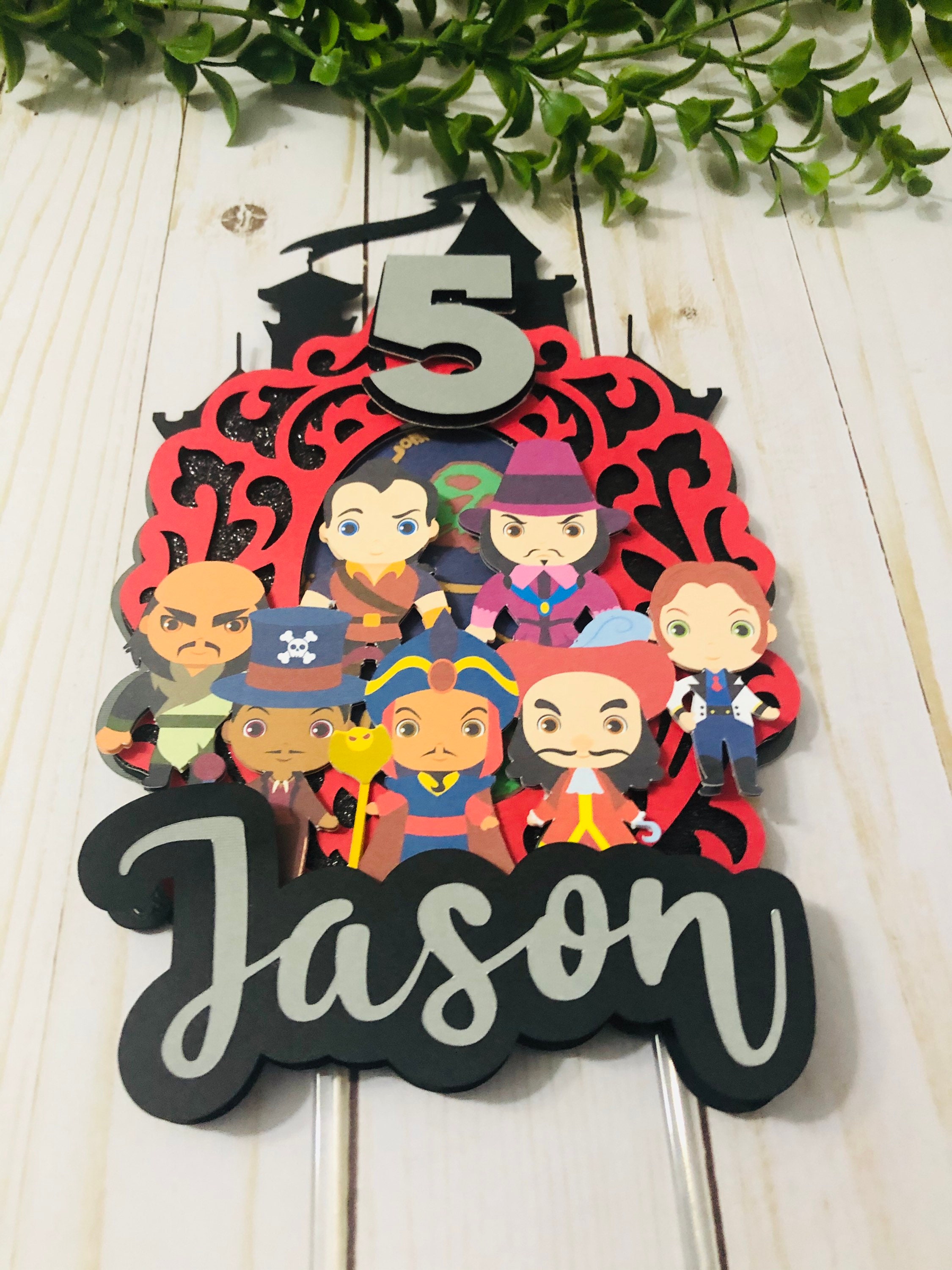 VILLAINS Cake Topper. Boy or Girl Theme Villain Cake Topper. Etsy