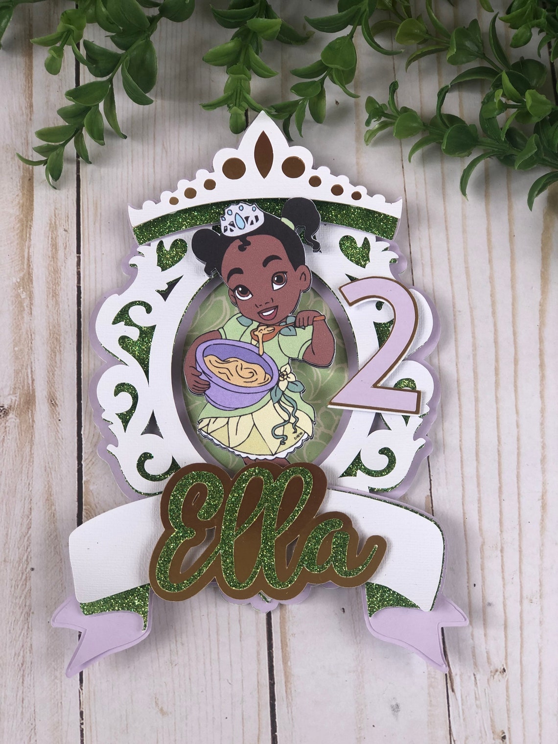 PRINCESS Cake Topper. Princess Tiana Inspired Centerpiece. - Etsy