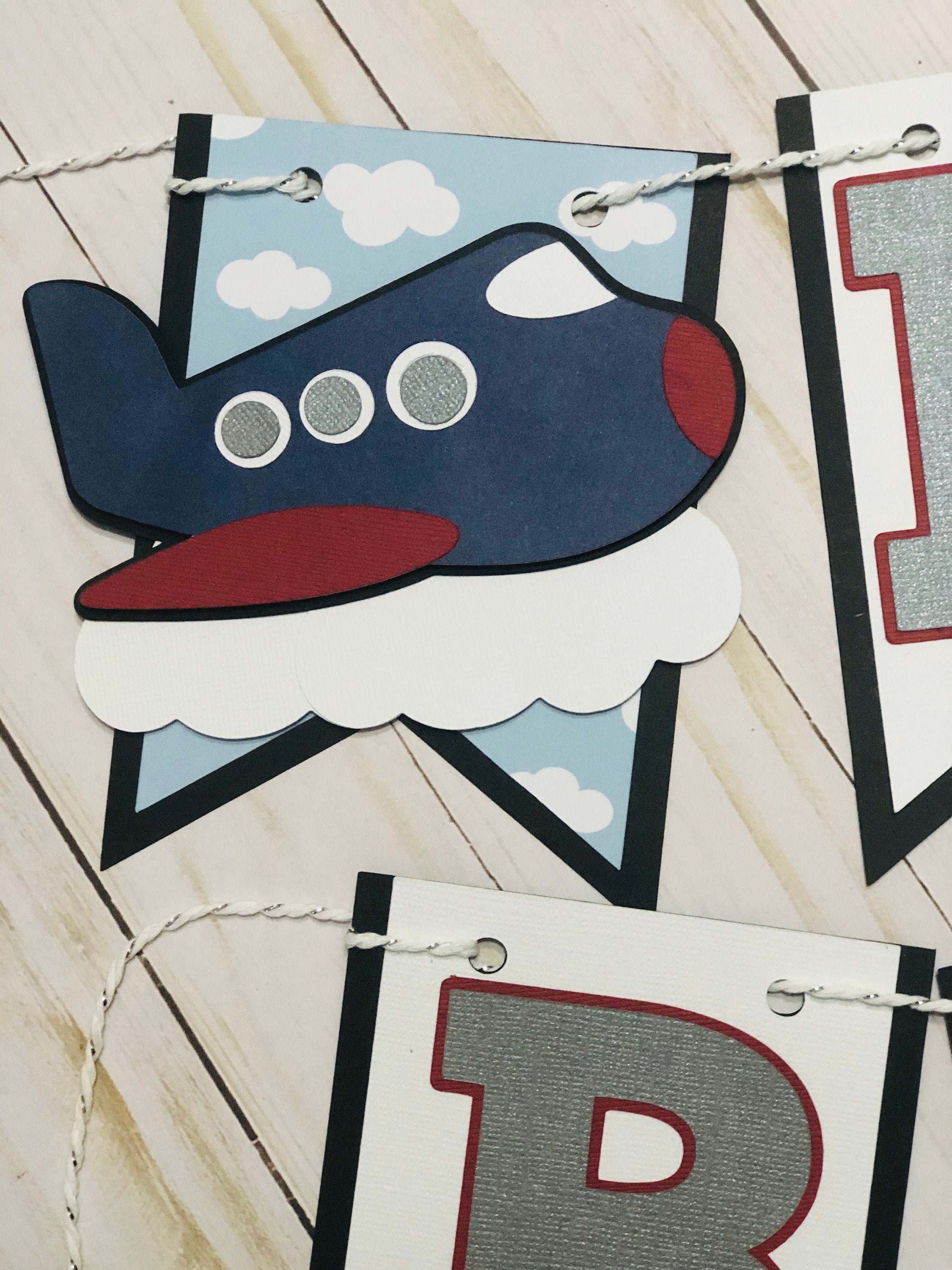 Happy Birthday Airplane Banner. Airplane Banner. Happy | Etsy