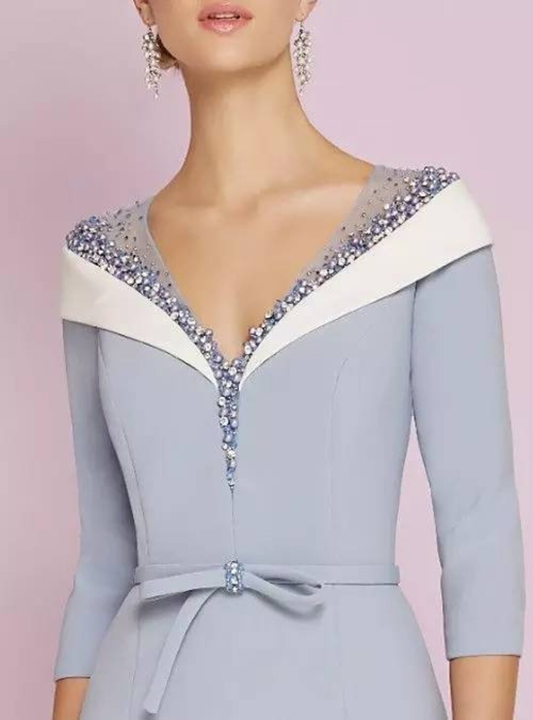Mother of the top bride with sleeves