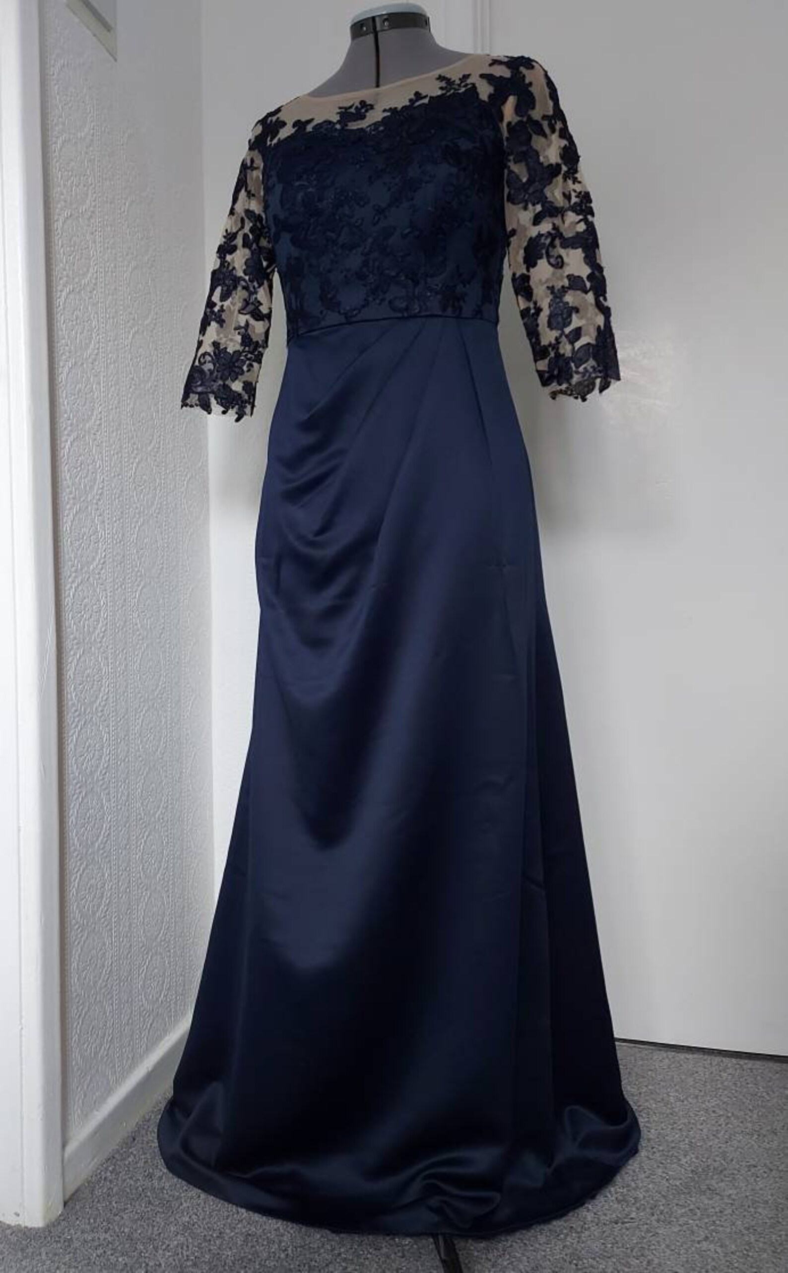 Handmade Navy Blue Lace Decorated Mother of the Bride Groom - Etsy