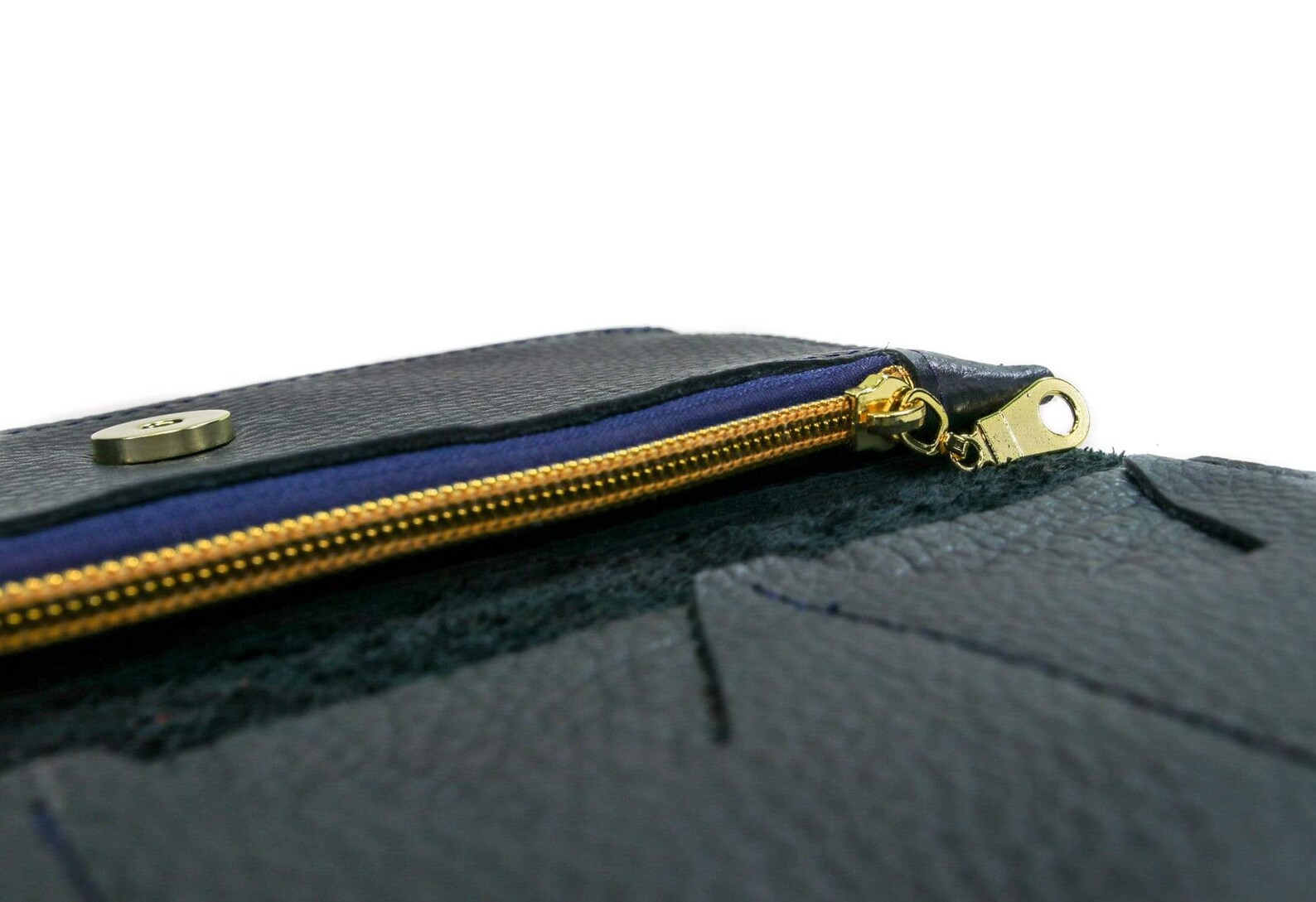 Navy Blue Leather Wallet Handmade Leather Wallet Womens Etsy