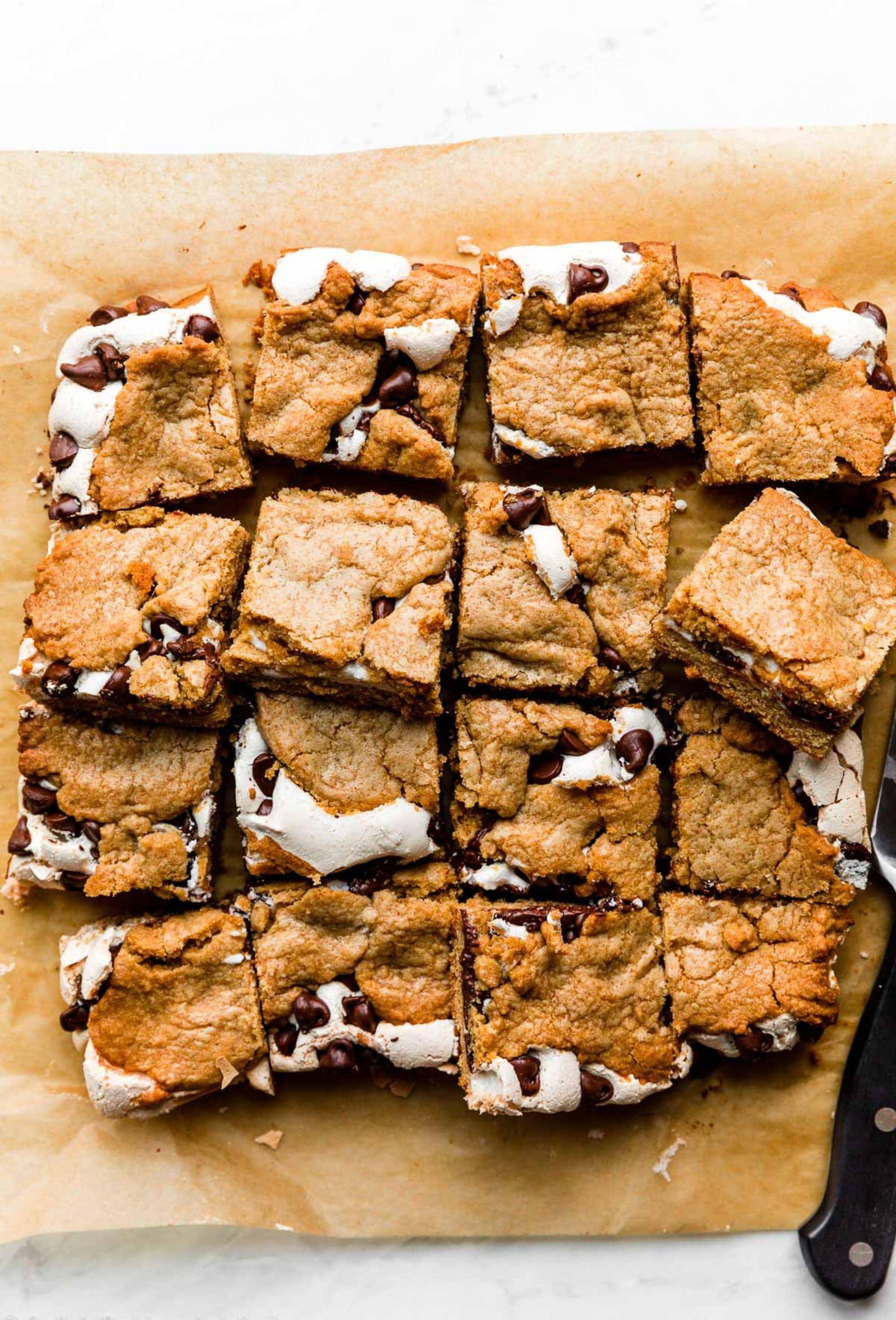 S'mores Cookie Bars | Summer Treats | Fourth of July | Memorial Day | Party | BBQ | Summer Cookout |