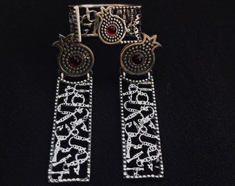 Sterling silver set, Armenia alphabet