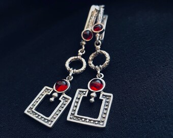 Armenian earrings 925 sterling silver, handmade