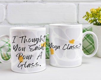 Yoga Mug - Witty Mug - Sarcastic Mug - Office Mug - Snarky Mug - Humor Mug Gift - Coffee Mug - Friend Gift - Ceramic Mug (11oz,15oz)