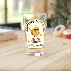 Funny Craft Beer Pint Glass, 16oz Humor Drinking Craft Beer Gifts For Men and Women, Beer Drinker, Beer Glass, Dad Gift