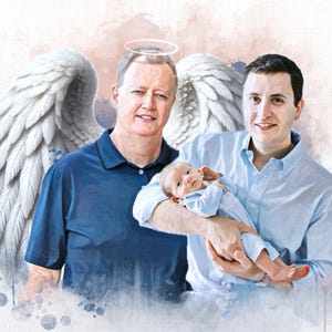 Ritratto di famiglia commemorativo personalizzato, aggiungi la persona cara defunta alla foto, ricordi di famiglia, commissione di pittura, regalo di lutto per il marito