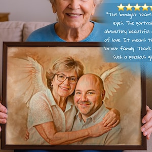 Custom Memorial Portrait – Add Loved One to Family Photo (Digital Download or Print) image 7