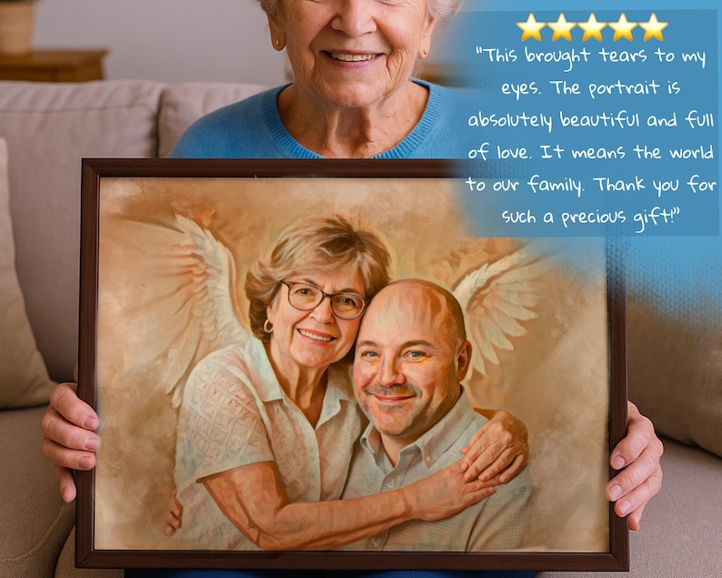 Custom Memorial Portrait – Add Loved One to Family Photo (Digital Download or Print) image 7