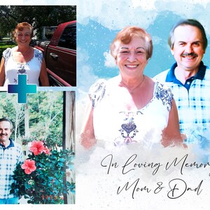 Memorial Mothers Day Gift, Memorial Portrait Gift For Mother, Family Grandparents Memorial Gift, Portrait Painting From Photo