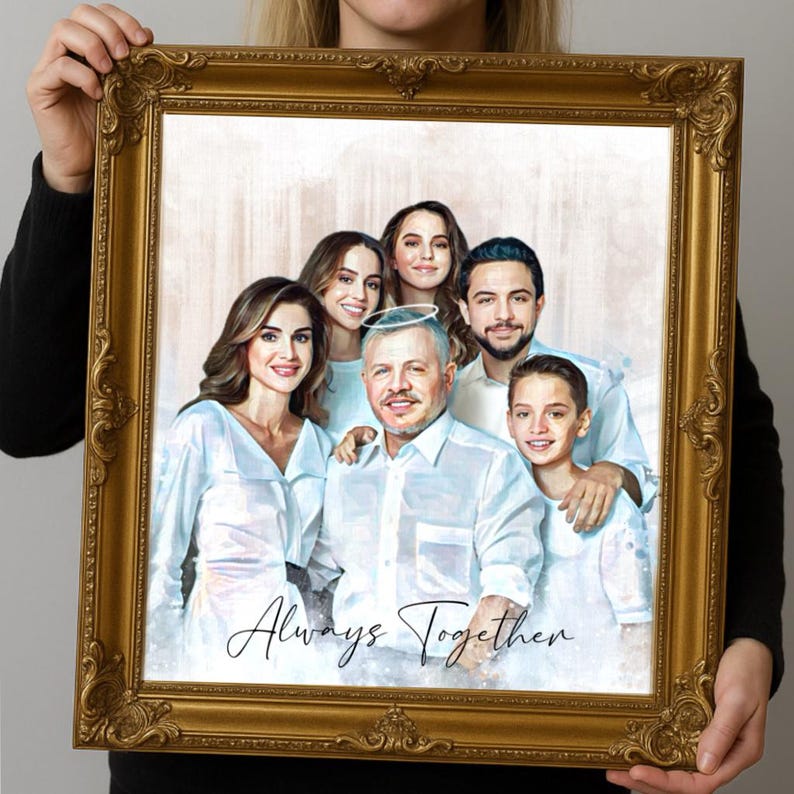 Custom Memorial Portrait – Add Loved One to Family Photo (Digital Download or Print) image 14