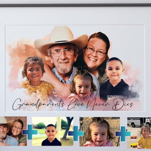 Custom Family Portrait Painting, Anniversary Gift, Birthday Gift For Husband, Portrait From Photo, Family Portrait, christmas gift