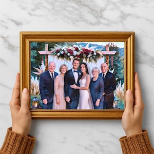 Custom Memorial Portrait – Add Loved One to Family Photo (Digital Download or Print) image 12