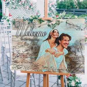 Personalized Wedding Guest Book Alternative, Sign Wood Wedding Photo Decor, Custom Wedding Guestbook Alternative Ideas, Wedding Decorations
