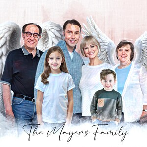 Aggiungi una persona cara defunta alla foto, Ritratto commemorativo personalizzato, Ritratto di famiglia da foto, Combina immagini, Ricordare i defunti, Regalo commemorativo