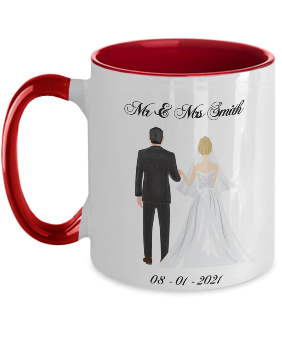 Personalized Married Wedding Couple Coffee Mug Gift for Etsy