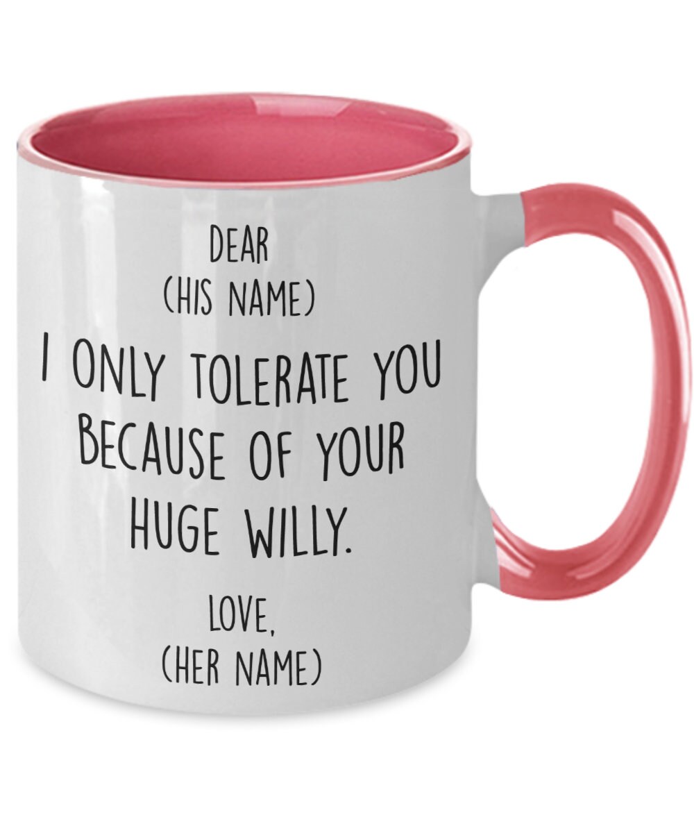 Funny Personalized Gift for Him I Tolerate you because of Etsy