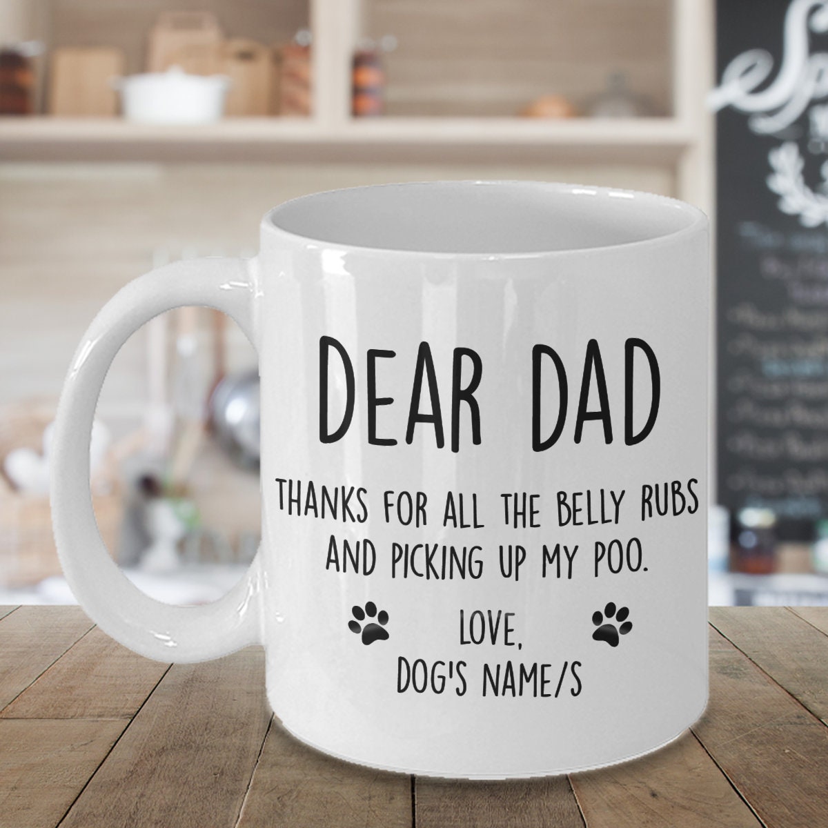 Custom Dog Dad Gift Fathers Day Dog Dad Gift Personalized Etsy