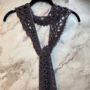 Summer Scarf--Slate Gray--Super Soft--Lightweight Accessory--Great Gift for Him/Her/Them
