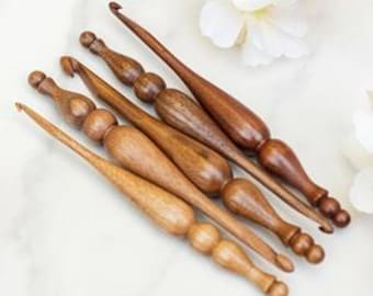 FURLS Alpha Series Wood Crochet Hook--RARE Wooden Ergonomic--Great gift for Them/Her/Him