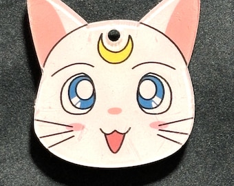 Needle Minder--Moon Cat--Magnet--Cross Stitch--Xstitch--Craft Supply Accessory--Gift for Stitcher--Acrylic