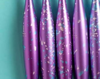FURLS Afterparty Streamline Metal Crochet Hook--Assorted Sizes--Matte Aluminum Purple Ergonomic--Discontinued