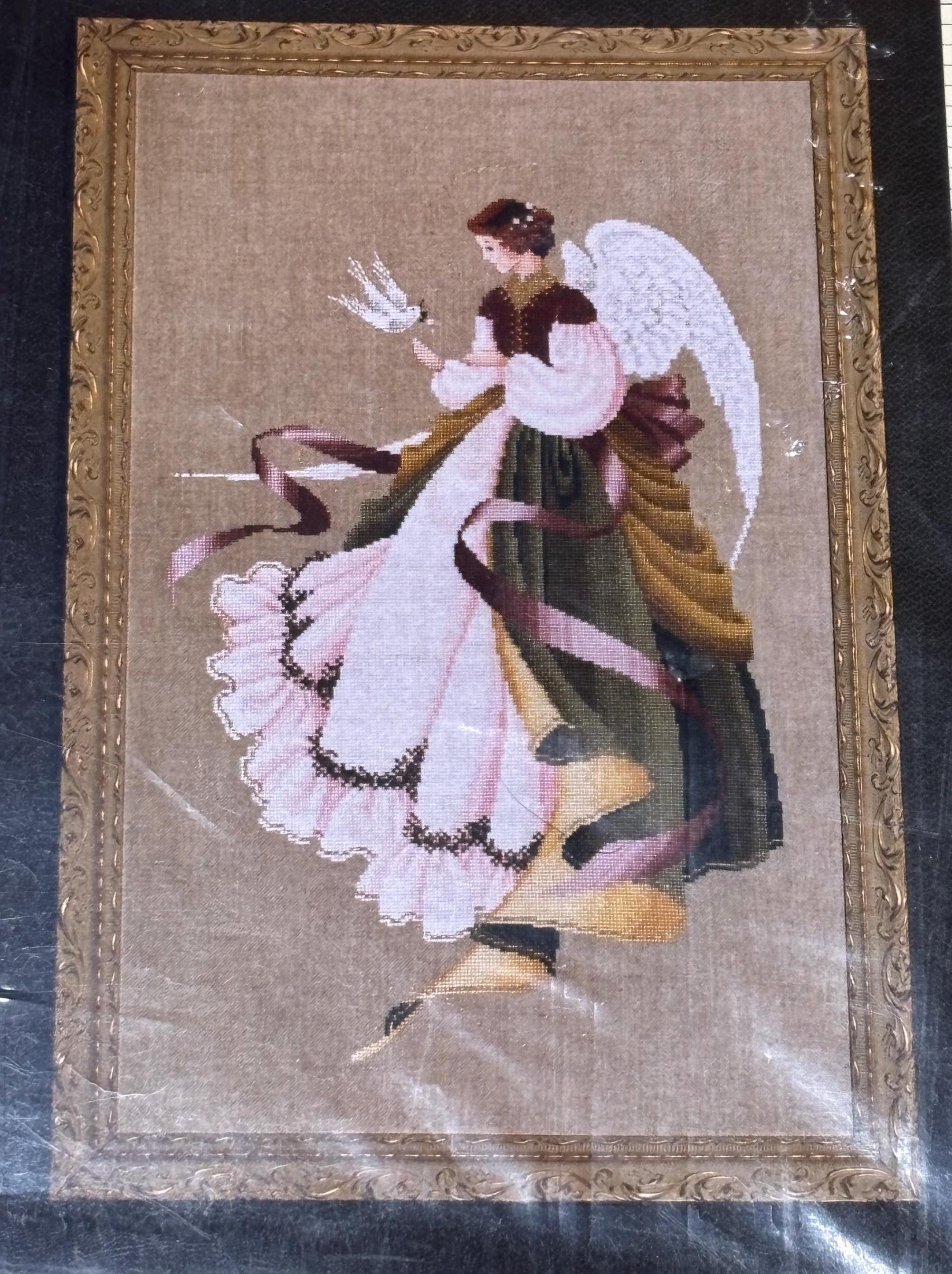 Lavender and Lace Angel Xstitch Patterns--nip--vintage 1990s