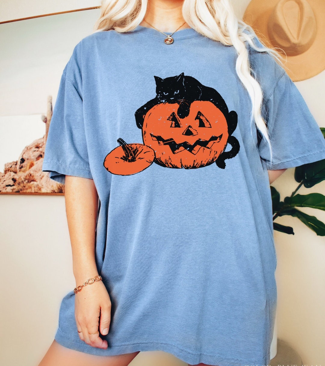 Black Cat Shirt Black Cat Halloween Shirt Cat Halloween Etsy