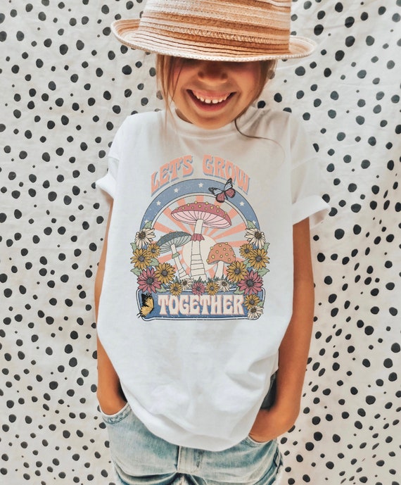 Flower Children Tees For Women Let It Be Flower Butterfly T-Shirt Flower Children Tees For Women Let It Be Flower Butterfly T-Shirt