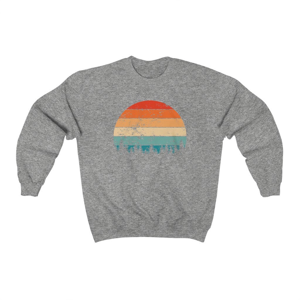 retro sun sweatshirt