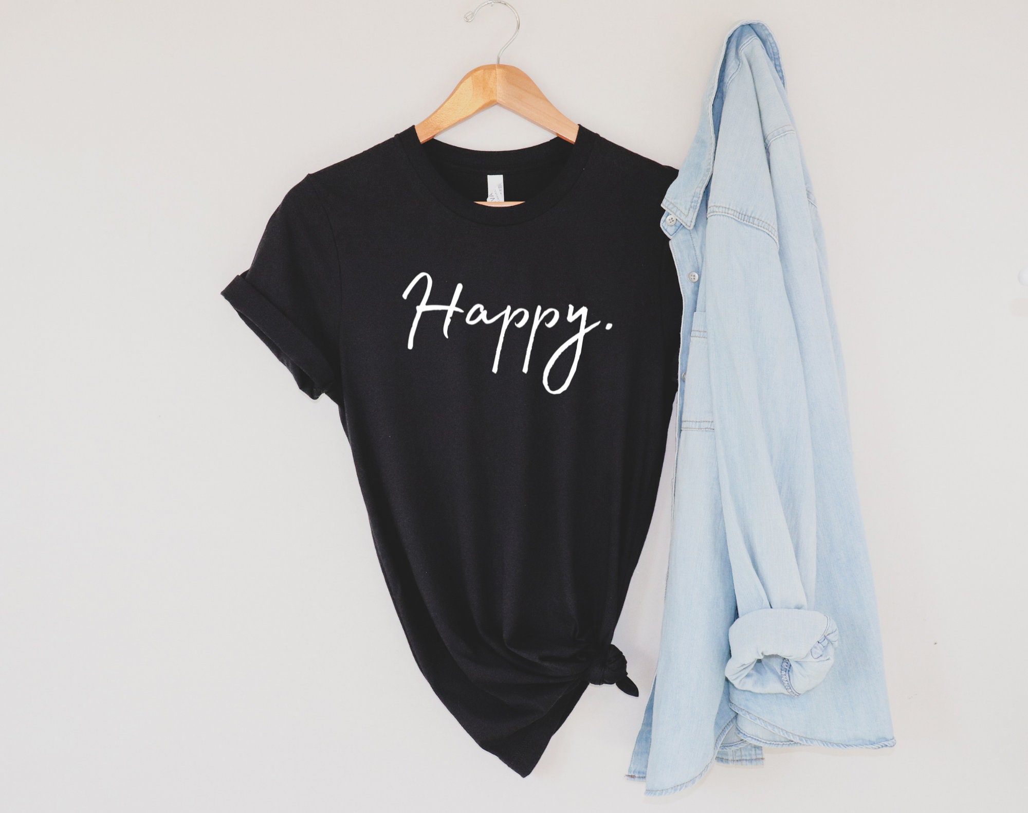 Choose Happy Shirt Happy T-shirt Womens Shirt Happy Shirt | Etsy