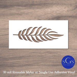 Fern Leaf Stencil, For Painting Walls - Floors -Doors - Signs - Furniture, Reusable Stencil, GF024