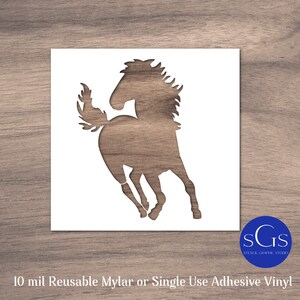 Animal Stencil, Horse, For Painting Walls - Floors -Doors - Signs - Furniture, Reusable Stencil, GA-15